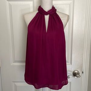 Banana Republic Women’s Blouse Top Fuschia Sleeveless Sz Large NWT